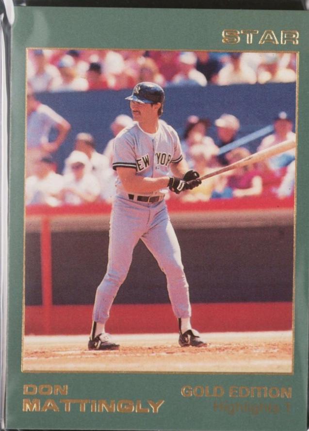 1988 Star Gold Edition Don Mattingly [Highlights 1] #24 card