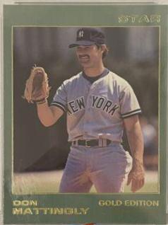 1988 Star Gold Edition Don Mattingly [Personal Data] #29 card