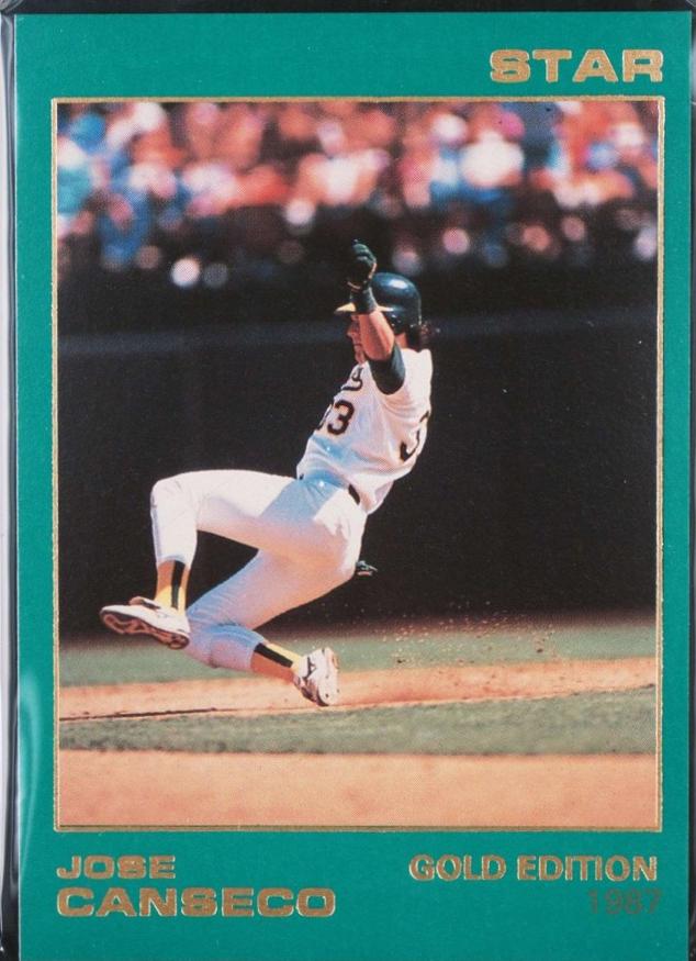 1988 Star Gold Edition Jose Canseco [1987] #98 card