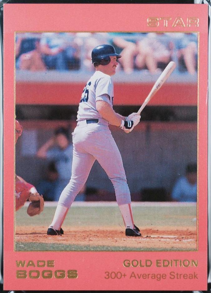 1988 Star Gold Edition Wade Boggs [300+ Average Streak] #68 card