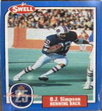 1988 Swell Greats O.J. Simpson #4 card