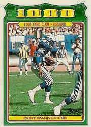 1988 Topps 1000 Yard Club Curt Warner #8 card