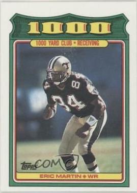 1988 Topps 1000 Yard Club Eric Martin #24 card