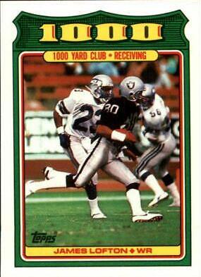 1988 Topps 1000 Yard Club James Lofton #16 card