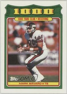 1988 Topps 1000 Yard Club Mark Bavaro #18 card