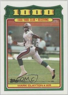 1988 Topps 1000 Yard Club Mark Clayton #25 card