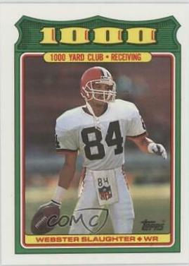 1988 Topps 1000 Yard Club Webster Slaughter #20 card