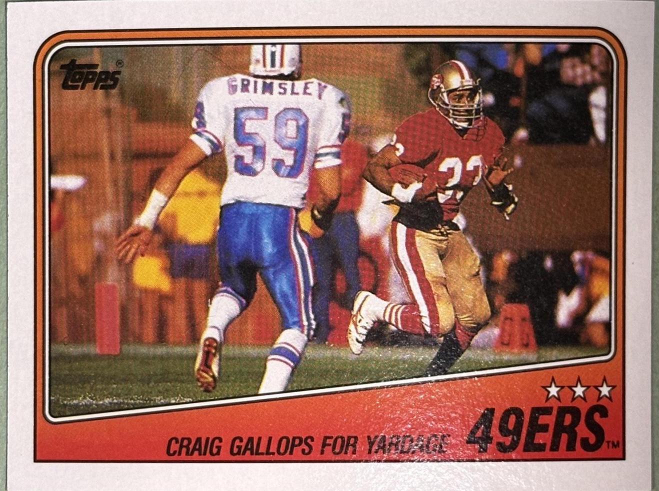 1988 Topps 49ers Team Leaders #37 card