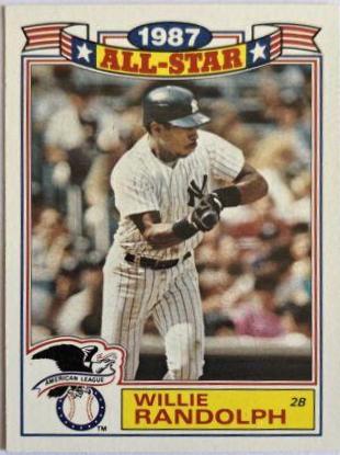 1988 Topps All Star Glossy Set of 22 Willie Randolph #3 card