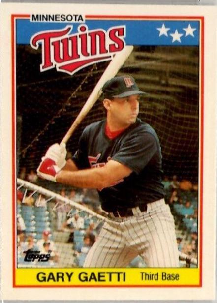 1988 Topps American Gary Gaetti [Tiffany] #25 card
