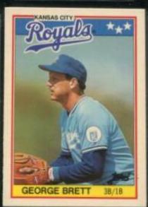 1988 Topps American George Brett [Tiffany] #7 card