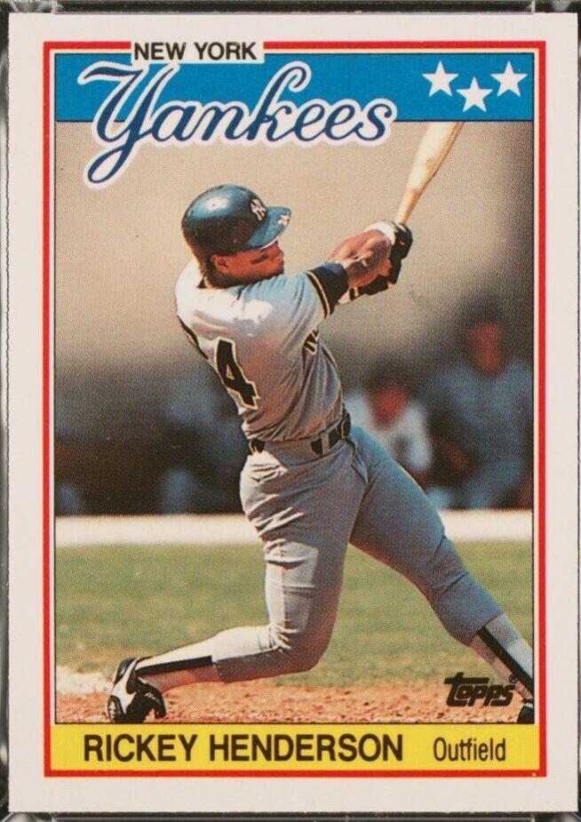 1988 Topps American Rickey Henderson [Tiffany] #31 card