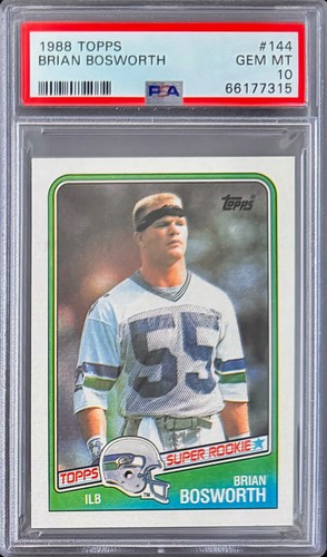 1988 Topps Brian Bosworth #144 card