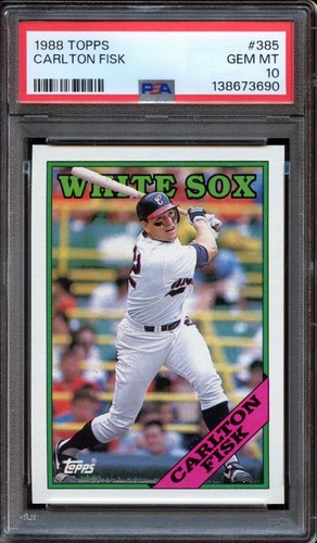 1988 Topps Carlton Fisk #385 card