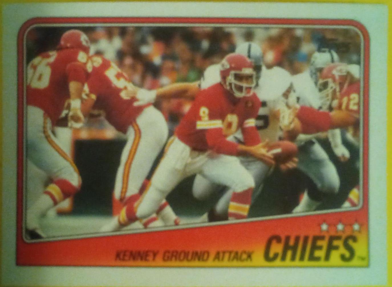 1988 Topps Chiefs Team Leaders #361 card