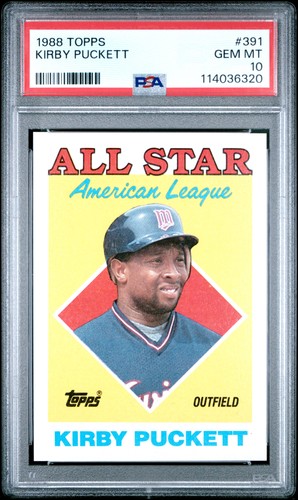 1988 Topps Kirby Puckett #391 card