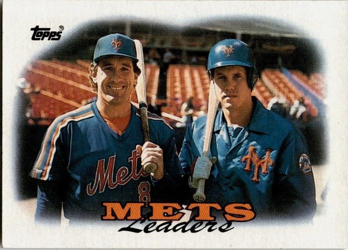 1988 Topps Mets Team Leaders: Carter, McReynolds #579 card