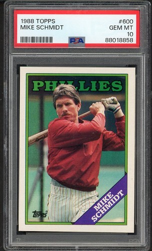 1988 Topps Mike Schmidt #600 card