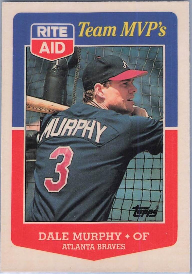 1988 Topps Rite-Aid Team MVP's Dale Murphy #1 card