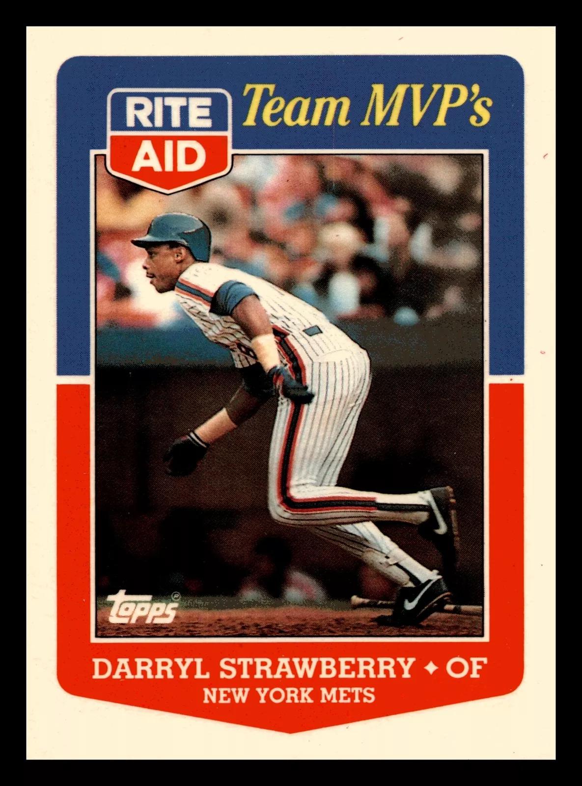 1988 Topps Rite-Aid Team MVP's Darryl Strawberry #7 card