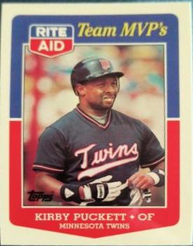 1988 Topps Rite-Aid Team MVP's Kirby Puckett #21 card