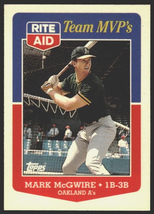 1988 Topps Rite-Aid Team MVP's Mark McGwire #23 card