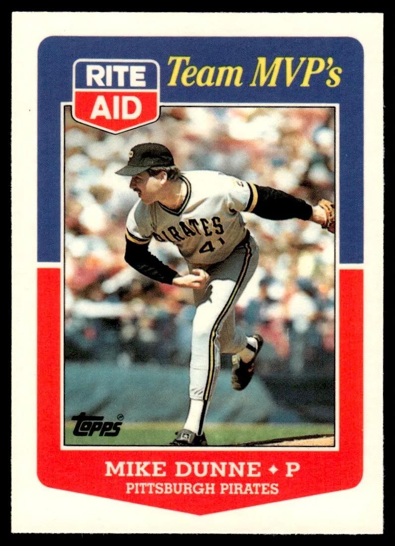 1988 Topps Rite-Aid Team MVP's Mike Dunne #9 card