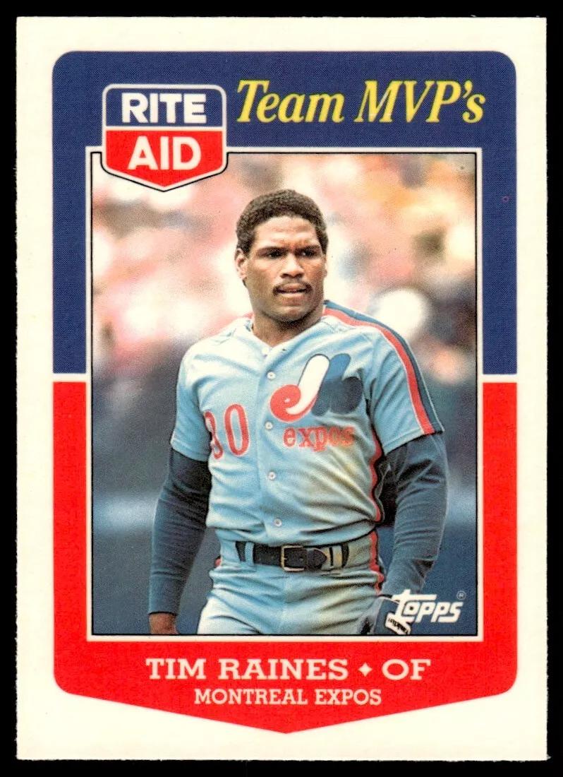 1988 Topps Rite-Aid Team MVP's Tim Raines #6 card
