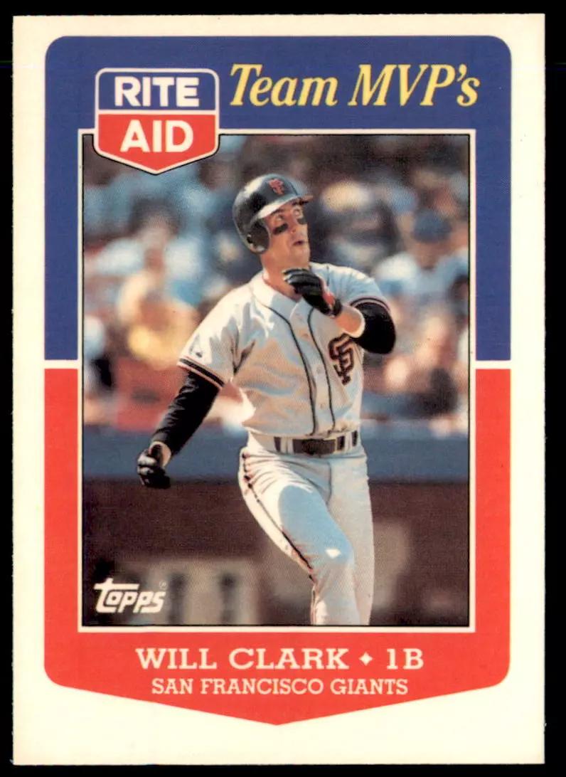 1988 Topps Rite-Aid Team MVP's Will Clark #12 card