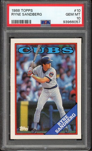 1988 Topps Ryne Sandberg #10 card