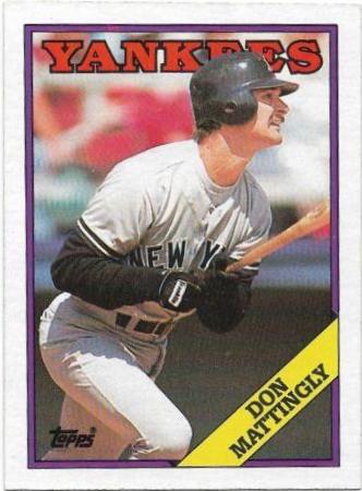 1988 Topps Tiffany Don Mattingly #300 card