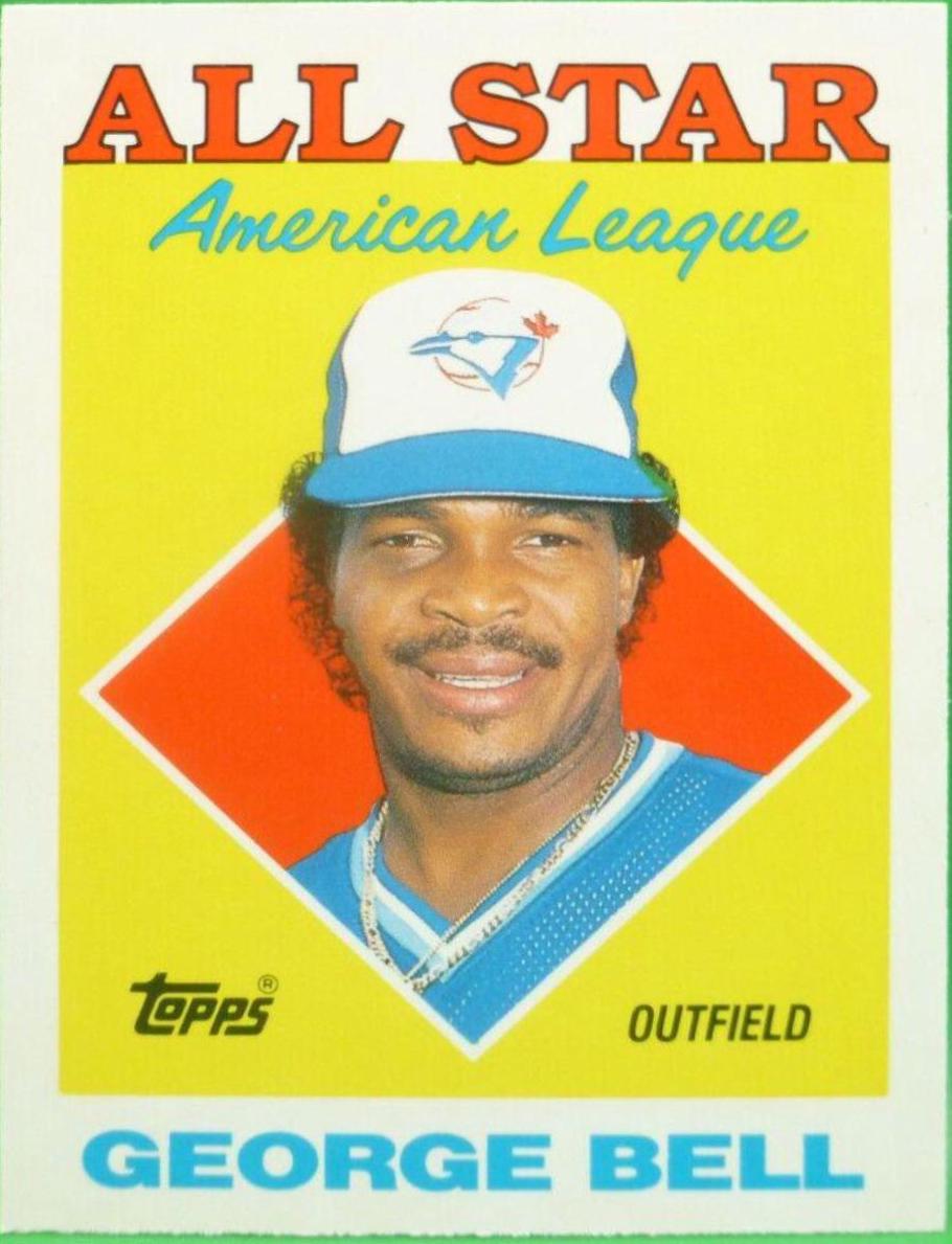 1988 Topps Tiffany George Bell #390 card