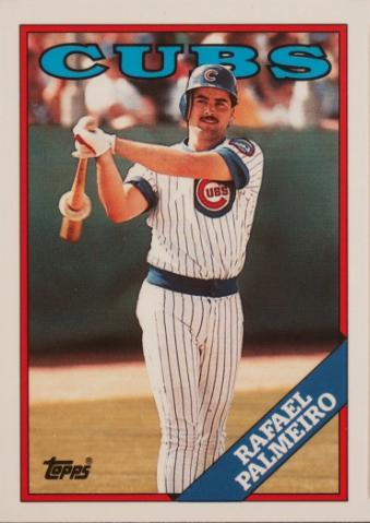 1988 Topps Tiffany Rafael Palmeiro #186 card