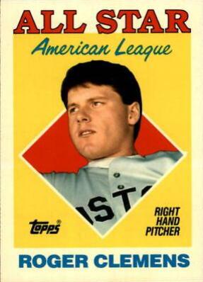 1988 Topps Tiffany Roger Clemens #394 card