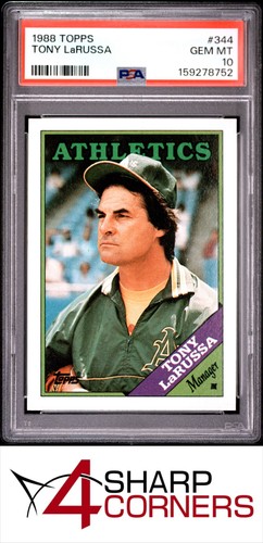 1988 Topps Tony LaRussa #344 card