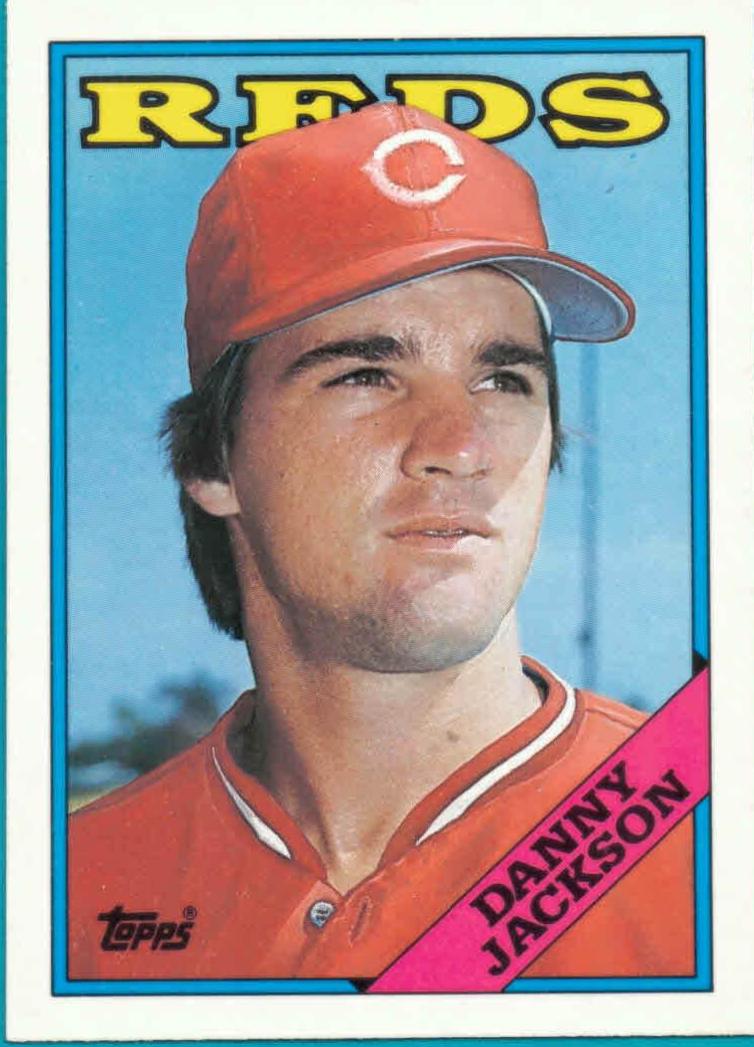 1988 Topps Traded Danny Jackson #55T card