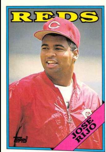 1988 Topps Traded Jose Rijo #92T card