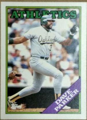 1988 Topps Traded Tiffany Dave Parker #81T card