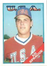 1988 Topps Traded Tiffany Ed Sprague #113T card