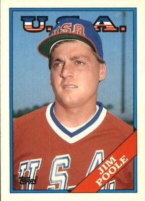 1988 Topps Traded Tiffany Jim Poole #88T card