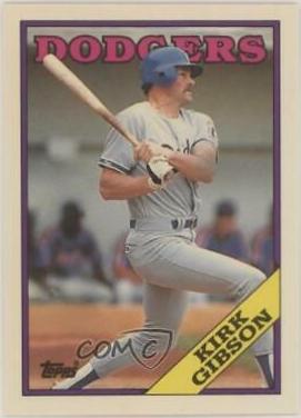 1988 Topps Traded Tiffany Kirk Gibson #40T card