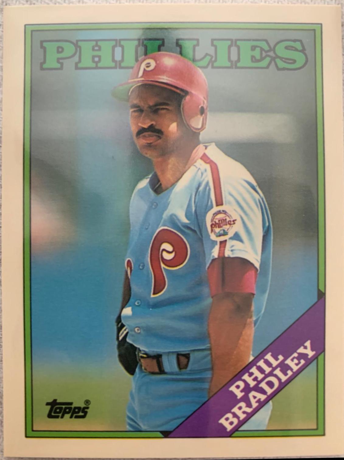1988 Topps Traded Tiffany Phil Bradley #18T card