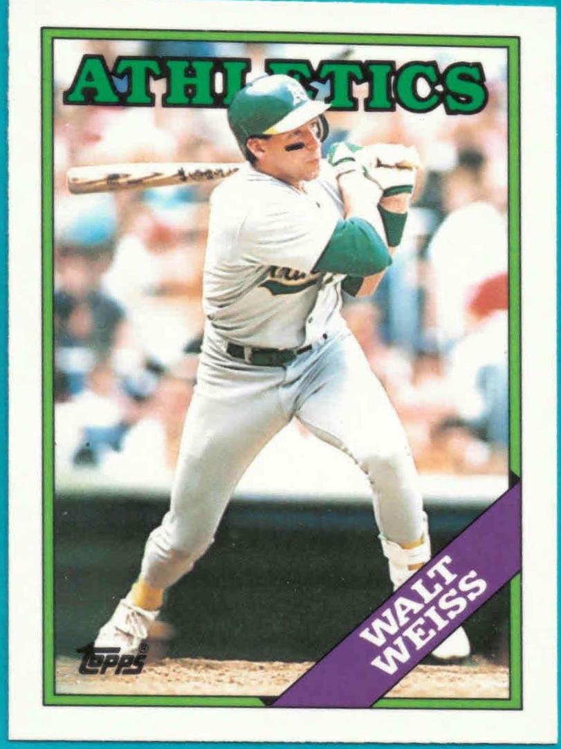 1988 Topps Traded Walt Weiss #126T card