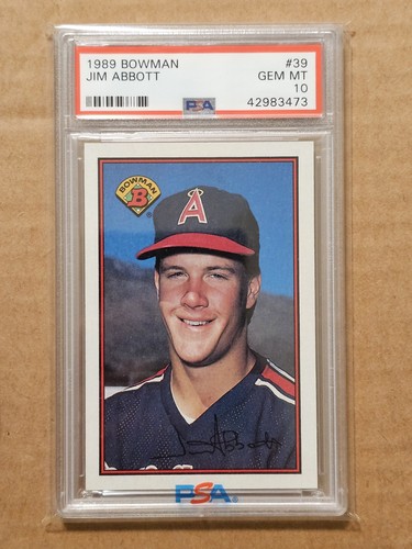 1989 Bowman Jim Abbott #39 card