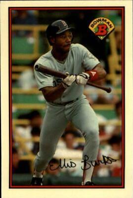 1989 Bowman Tiffany Ellis Burks #36 card