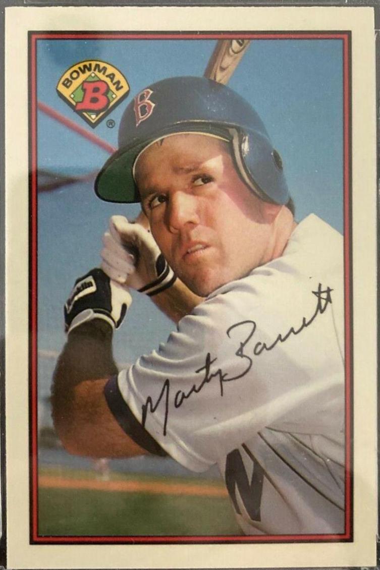 1989 Bowman Tiffany Marty Barrett #28 card