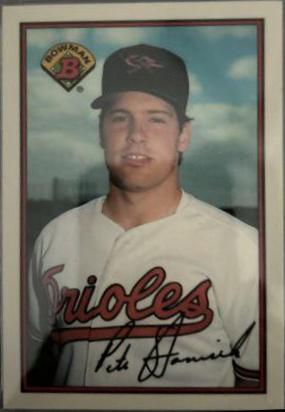 1989 Bowman Tiffany Pete Stanicek #14 card
