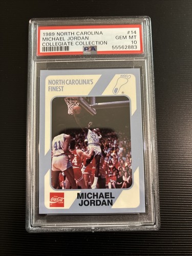 1989 Collegiate Collection North Carolina Michael Jordan #14 card