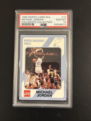 1989 Collegiate Collection North Carolina Michael Jordan #15 card