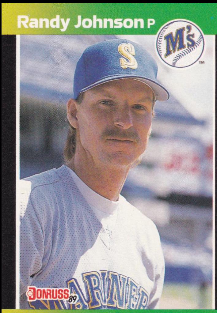 1989 Donruss Baseball's Best Randy Johnson #80 card